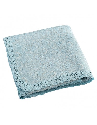 Κουβέρτα ζακάρ Art 1349 με δαντέλα μονή σε 5 χρώματα  170x250