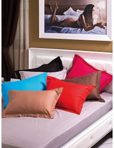 Παπλωματοθήκη υπέρδιπλη μονόχρωμη 100% Βαμβακοσατέν σε 9 αποχρώσεις Art 1380  230x240  Μωβ Beauty Home