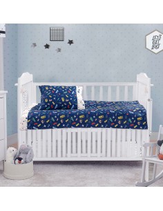 Σετ σεντόνια βρεφικά Art 5174  120x160 Μπλε   Beauty Home 2