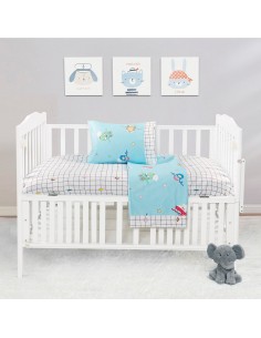 Σετ σεντόνια βρεφικά Art 5179  120x160 Γαλάζιο   Beauty Home 2