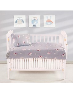 Σετ σεντόνια βρεφικά Art 5181  120x160 Γκρι   Beauty Home 2