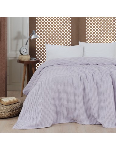 Πικέ υπέρδιπλη waffle Art 1990 Lilac  230x240 Λιλά