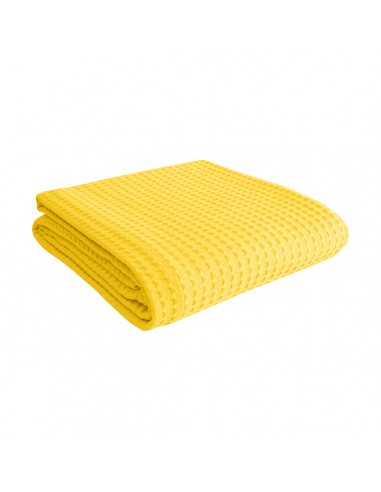 Πικέ υπέρδιπλη waffle Art 1990 Yellow  230x240 Κίτρινο   Beauty Home