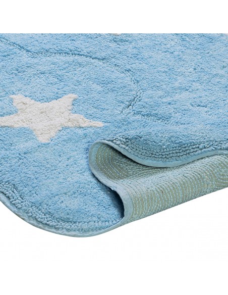 Χαλί βαμβακερό Cottony Art 9550 80x120 Σιέλ