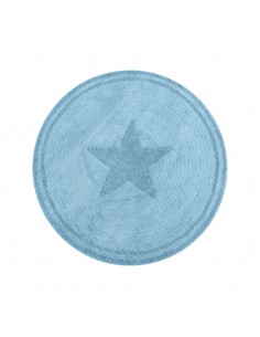 Ροτόντα βαμβακερή 120x120 Cottony Art 9555 Σιέλ   Beauty Home